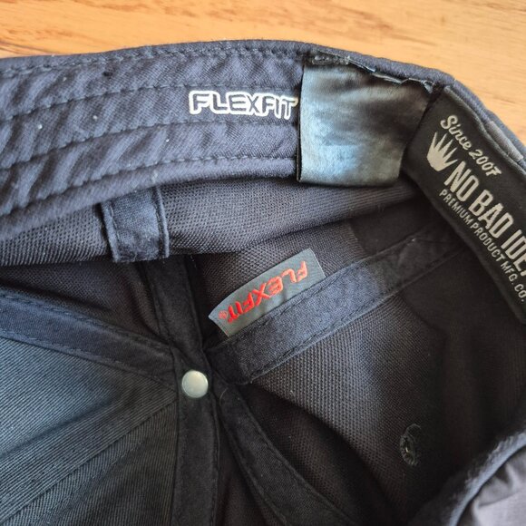 No Bad Ideas Bolt Tech Flexfit Hat Blk - Picture 9 of 10